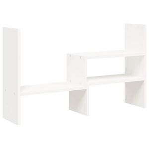 vidaXL monitorialus, valge, (39-72) x 17 x 43 cm, m&auml;nnipuit