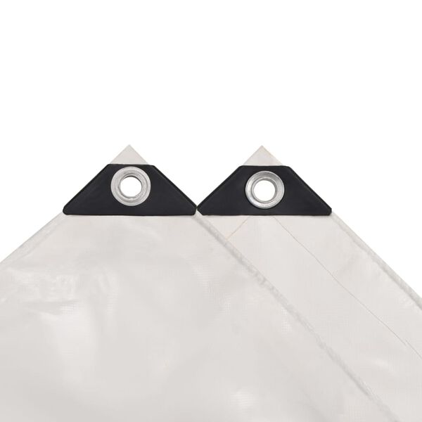 vidaXL present, 650 g/m² 1,5 x 20 m, valge