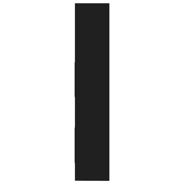 vidaXL raamaturiiul must 60 x 35 x 180 cm tehispuit