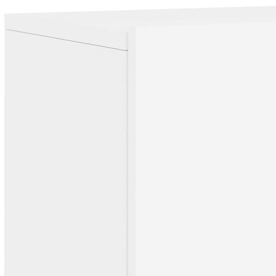 vidaXL seinale kinnitatav telerikapp, valge, 60 x 30 x 41 cm