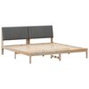 vidaXL Voodi raam peaga Pruun 200 x 200 cm Tahke m&auml;nd