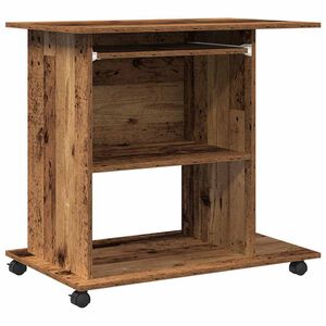 vidaXL Arvutilaud Vana puit 80x50x75 cm Engineered Wood