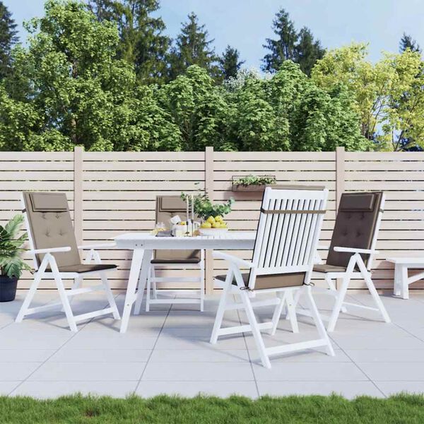 vidaXL k&otilde;rge seljatoega toolipadjad 4 tk, pruunikashall, oxford kangas