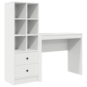 vidaXL Laud Valge 135,5 x 40 x 127 cm 2 tk