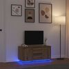 vidaXL LED-valgustitega telerikapp artisan tamm 100x41x50 cm