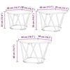 vidaXL Kohvilaud 3 pcs Hall Sonoma 50 x 50 x 40 cm