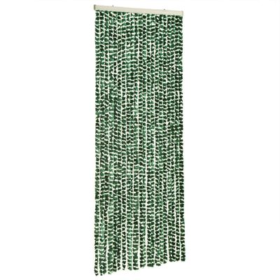 vidaXL putukakardin, roheline ja valge, 56 x 200 cm, šenill