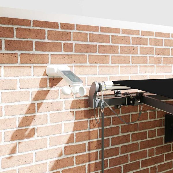 vidaXL Varjudekangas koos Must 450 &times; 350 cm Pol&uuml;ester