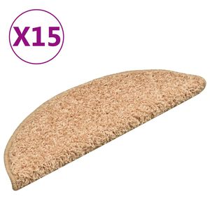 vidaXL trepimatid 15 tk 56 x 17 x 3 cm kuldsed poolringikujulised