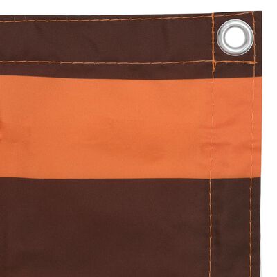 vidaXL rõdusirm, oranž ja pruun, 75 x 300 cm, oxford-kangas