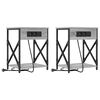 vidaXL &Ouml;&ouml;lambi kapp 2 pcs Hall Sonoma 41 x 31 x 51 cm Tehispuit