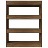 vidaXL raamaturiiul/ruumijagaja, pruun tamm, 80x30x103 cm, tehispuit
