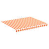 vidaXL varikatuse asenduskangas, kollane ja oranž, 3 x 2,5 m