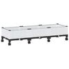 vidaXL Aiakast v&auml;hemalt ratastega Valge 120 x 40 x 33 cm PP