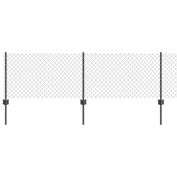 vidaXL Aed koos postiga Hall 0,6 x 25 m Terased ja PVC