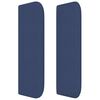 vidaXL voodipeats servadega, sinine, 183x16x78/88 cm, kangas