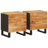 vidaXL &Ouml;&ouml;lambi kapp 2 pcs Pruun 40 x 33 x 46 cm Tugev mango puu