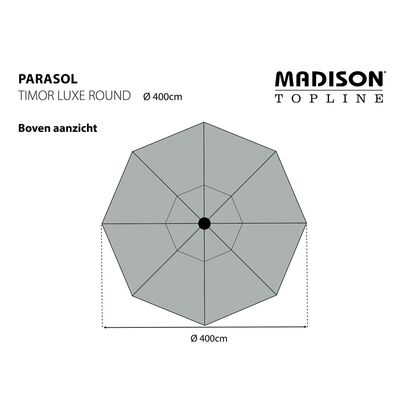 Madison päikesevari "Timor Luxe" 400 cm, hall PAC8P014