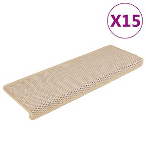 vidaXL isekleepuv trepivaip, 15 tk, 65x21x4 cm, Berber