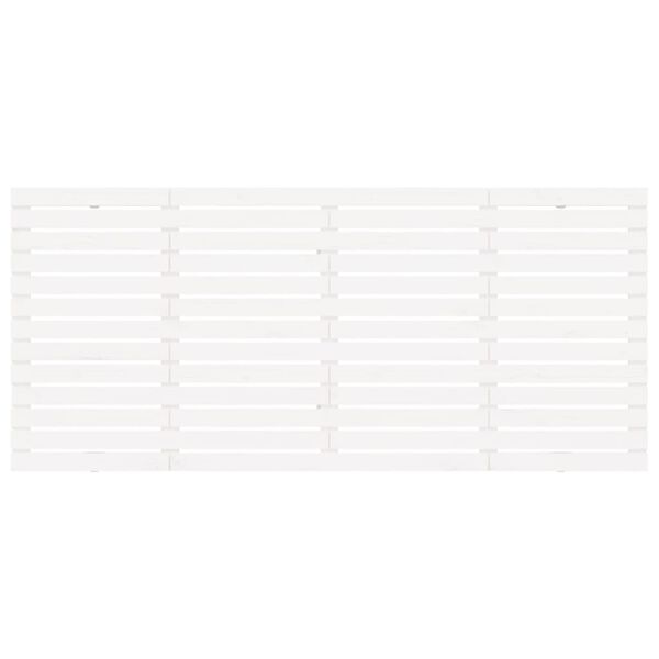 vidaXL seinale kinnitatav voodipeats, valge, 156x3x91,5 cm, m&auml;nnipuit