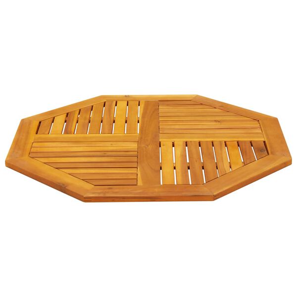 vidaXL lauaplaat, 90x90x2,2 cm, kaheksanurkne, akaatsiapuit