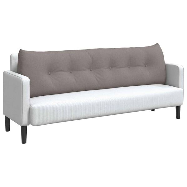 vidaXL Seljatugi padi Pruunikashall 180 x 24 x 50 cm kangas