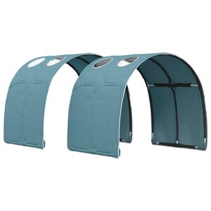 vidaXL Voodi Tunnel 2 pcs Helesinine 211 x 67.5 x 2 cm Pol&uuml;ester