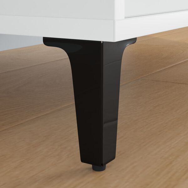 vidaXL M&ouml;&ouml;blijalad 2 pcs Must 54,1 x 54,1 x 100 mm Raud