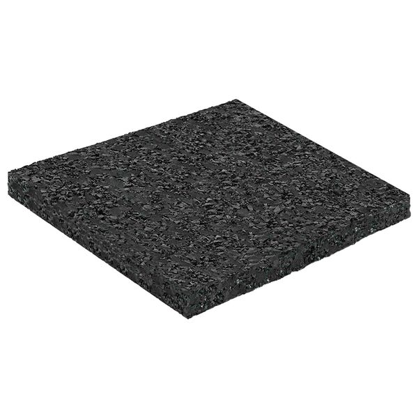 vidaXL Kummi graanulite terrassipadja Must 9 x 9 x 0,6 cm Kumm