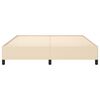 vidaXL voodiraam ilma madratsita, kreemjas, 160x200 cm, kangas