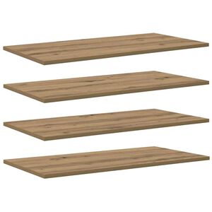 vidaXL Raamatute riiuli plaat 4 pcs Pruun 80 x 40 x 1,5 cm Tehispuit