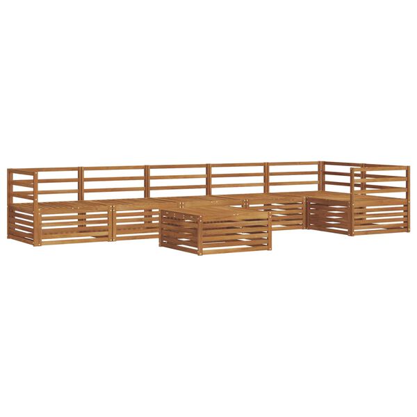 vidaXL V&auml;li diivanikomplekt 7 pcs Neutraalne Tugev akatsiapuu