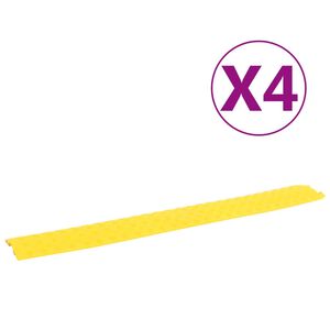 vidaXL kaablikaitse kaldteed 4 tk, 98,5 cm, kollane