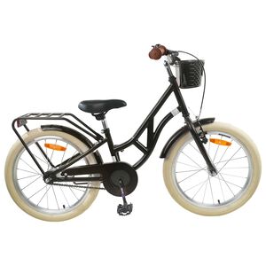 vidaXL Laste Bike 20 Tolli vanuses 6-11 aastat Must