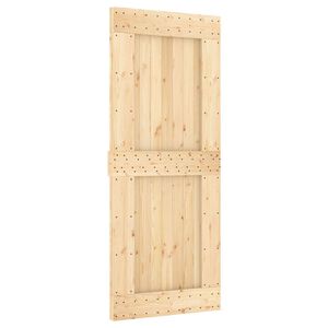 vidaXL Libisev uks NARVIK Naturaalne ja must 85 x 210 cm (152,5 cm)