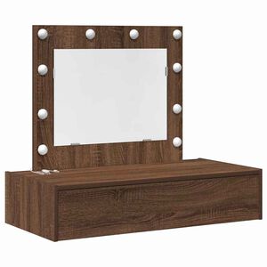vidaXL Riietumislaud peeglituledega Pruun 83 x 40 x 70 cm Tehispuit
