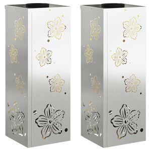 vidaXL P&auml;ikese LED k&auml;igutee tuli 2 pcs Galvaniseeritud Galvaniseeritud