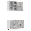 vidaXL K&ouml;&ouml;k &uuml;ksus LUCCA 4 pcs Betoonhall Tehispuit