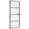 vidaXL &otilde;huke siseuks, must, 83x201,5 cm, karastatud klaas, alumiinium