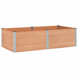 vidaXL K&otilde;rgendatud aia taimelava Pruun 200 x 100 x 54 cm