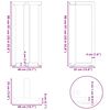 vidaXL baarilaua jalad T-kujulised 2 tk, antratsiithall, 40 x 35 x (90-91) cm, teras