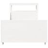 vidaXL voodiraam ilma madratsita, valge, 90 x 190 cm, m&auml;nnipuit