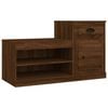 vidaXL kingakapp, pruun tamm, 100x42x60 cm, tehispuit