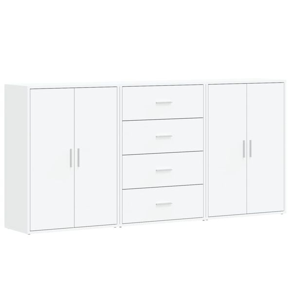 vidaXL puhvetkapid 2 tk, valge, 60 x 31 x 84 cm, tehispuit