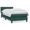 vidaXL Box Vedruvoodi madratsiga Tumeroheline 90x220 cm Velvet