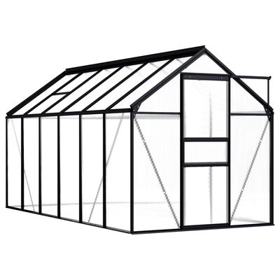 vidaXL kasvuhoone, antratsiithall, alumiiniumist 7,03 m²