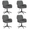vidaXL P&ouml;&ouml;rlevad kirjutuslauatoole 4 tk 54 x 55 x 90 cm Tumehall Samet
