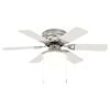 vidaXL Lagede ventilaator koos valgustiga &Oslash; 82 cm Valge