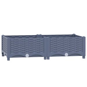 vidaXL taimekast 80 x 40 x 23 cm, pol&uuml;prop&uuml;leen