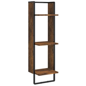 vidaXL 3-korruseline seinariiul, suitsutamm, 30x25x100 cm, tehispuit